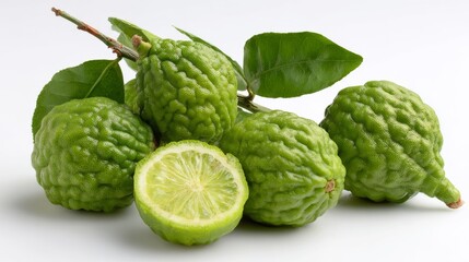 Fototapeta premium Bergamot fruit on a white background (photo)
