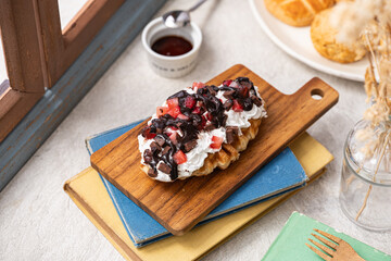 おやつの時間　ワッフル