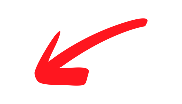 手書きの左向き矢印　下降 - Powered by Adobe