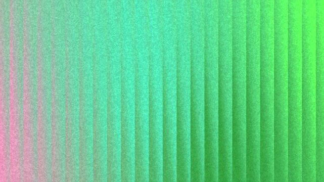 A gradient stripes grainy texture noise background of pink to green with vertical lines creating a textured background effect.