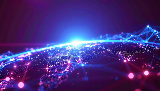 Digital Transmission Web Analytics Background Generative AI

