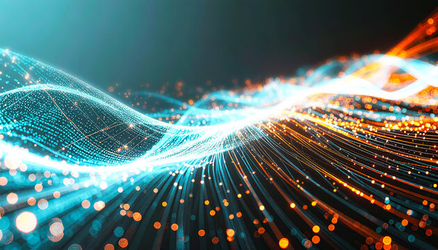 Global Digital Network Connections Generative AI