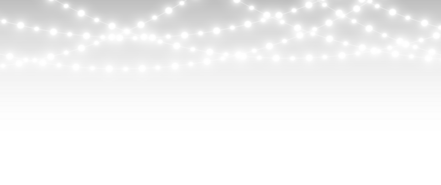 Winter Festive Garland with Glowing Lights, Gold Decorations, and Holiday Cheer