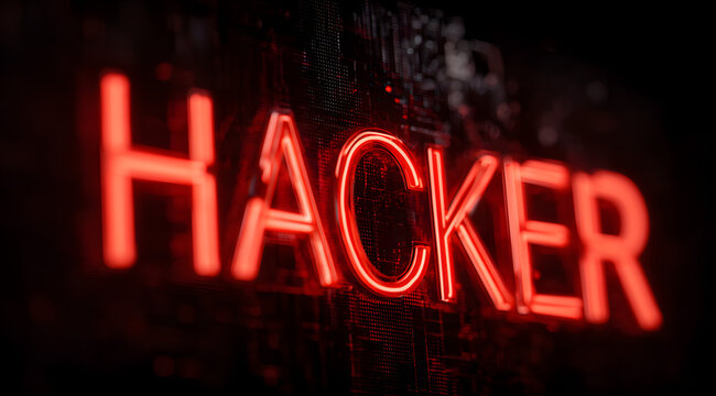 Hacker attack. Security breach, system hacked, internet cyber attack alert with red broken padlock, cybersecurity - Powered by Adobe