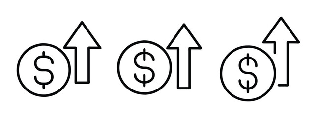 Money growth investment financial success business profit increase stock market trend upward arrow