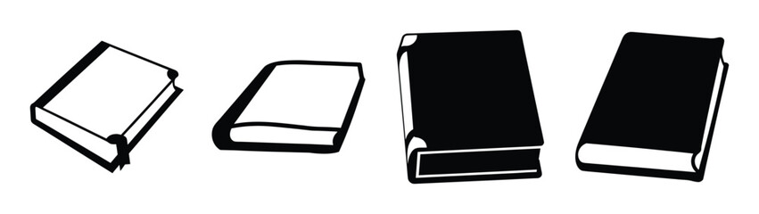 Collection of four stylized books for role playing games or general content