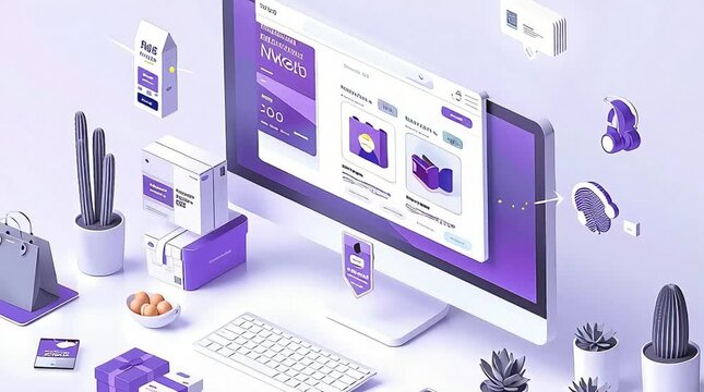Online Shopping Concept.