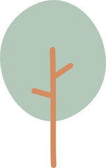 tree winter christmas ornaments decoration element, flat eps vector png jpg illustration cartoon design