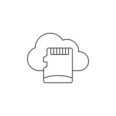 Cloud Storage Data Sync with Micro SD Card Outline