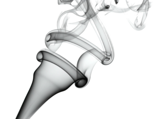 Swirling gray smoke against a black backdrop, creating elegant, abstract, and flowing shapes