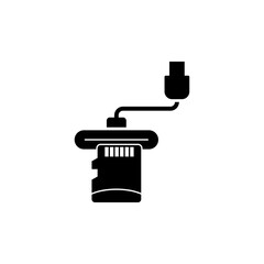 Solid Style Data Transfer from SD Card to Device via Cable