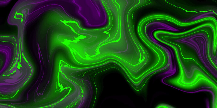 Emerald Liquid Marble Texture: Swirling emerald green lines create an abstract liquid marble texture against a dark background. Acrylic pour gray color liquid marble abstract swirl effects surface.