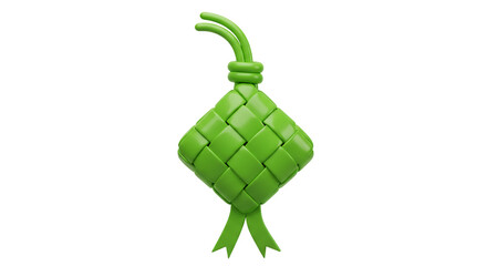 3D Rendered Ketupat Illustration Ramadan Eid Mubarak Celebration Indonesian Tradition Islamic on transparent background