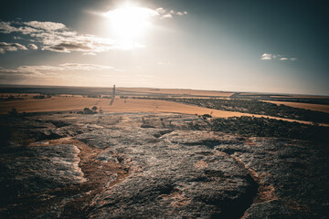 Australia, Mount Wudinna is located near the Wudinna town in South Australia. This impressive natural rock is claimed to be the second largest monolith in Australia just after Ayers Rock.