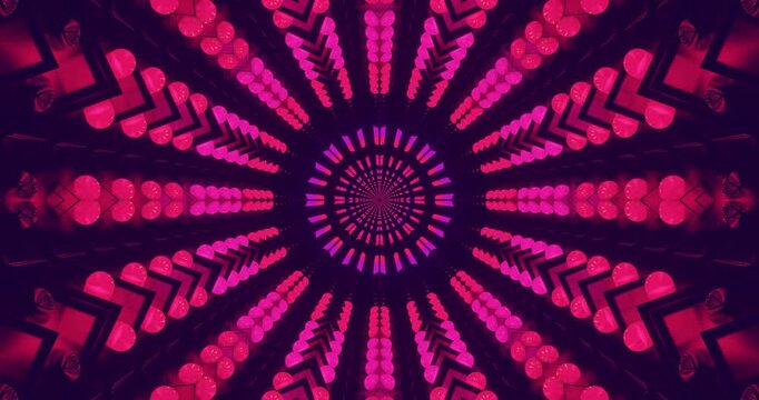 Colorful tunnel video loop with seamless design creating engaging visuals for immersive screensaver experience