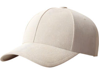 Minimal beige baseball cap isolated on white background, symbolizing casual style and modern simplicity.