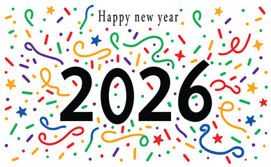 Happy New Year, Happy New Year 2026, Merry Christmas And Happy New Year 2026 Celebration"