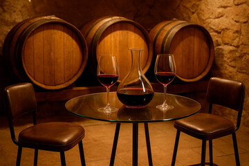 silla, mesa, interiors, mobiliario, modo de vivir, cava, barricas, bodega, vino, toneles, alcohol, tinto, cata, degustación, decoraciones, bebida