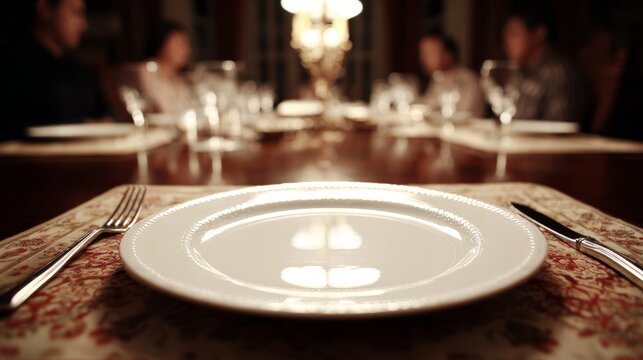 Vibrant plates and soft lighting come together to create a chic dining experience