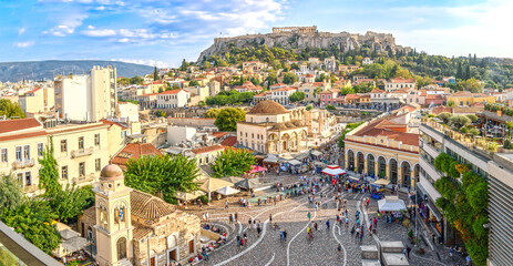 Obraz premium Athens and the famous Acropolis