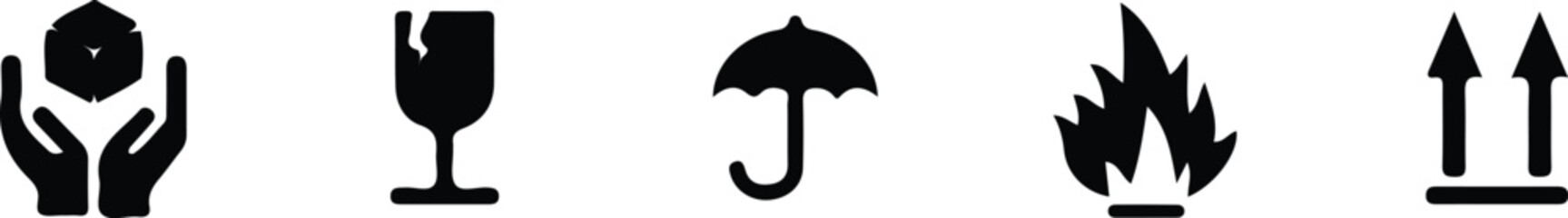 icons set vector illustration black logo art