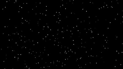 Glass broken on a white  background. falling snow effect backdrop video, snow flurry transparent snow animation, Snow flakes fall down on a black background. A light breeze gives sight.