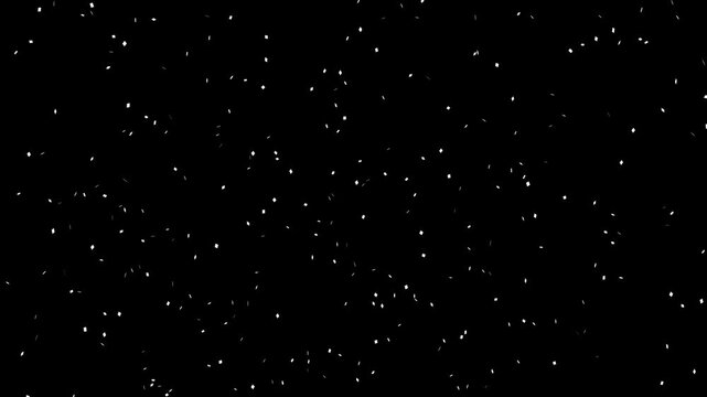 falling snow seamless loop black background. falling snow effect backdrop video, snow flurry transparent snow animation, 