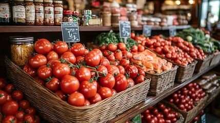 Produce Market Stall.