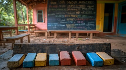 Rural School Classroom.