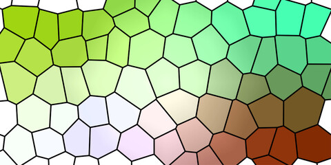 Multicolor tile wall high resolution real photo or brick seamless and texture interior background. Honeycomb background. seamless texture of stone wall. seamless mosaic. tile mosaic wall.