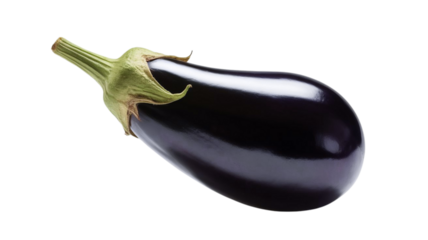 Fresh eggplant with a glossy skin, perfect for healthy cooking and vibrant vegetarian dishes