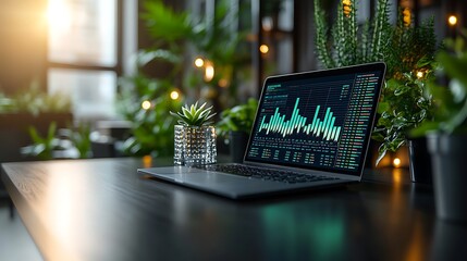 Stock Market Laptop Desk.