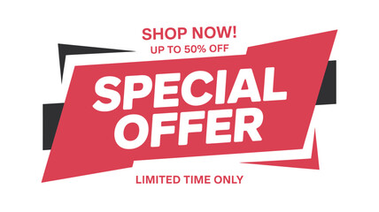 Special offer limited time only up to 50 percent off shop now