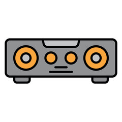 Fototapeta premium Premium Soundbar Icon – Luxury Home Theater Audio Speaker