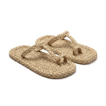 Elegant straw sandals perfect for summer vacation, stylish natural footwear ideal for beach outings and resort wear, comfortable sustainable fashion statement