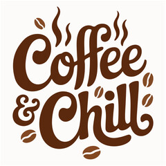 Coffee Lover T-Shirt Vector with Chill Vibes