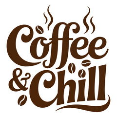 Coffee Lover T-Shirt Vector with Chill Vibes