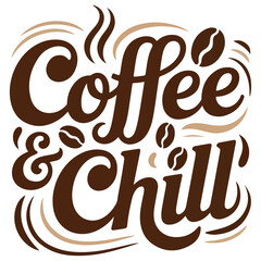 Modern Coffee Typography Quote T-Shirt Design