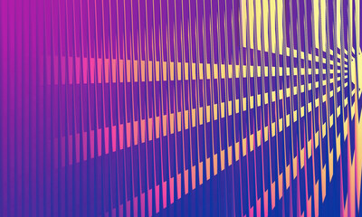 Abstract vibrant gradient lines pattern with a geometric flow