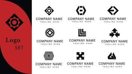 Modern Abstract Logo Set | Business Branding and Company Identity Design Templates