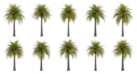 Palm tree isolated on transparent background