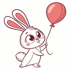 Floating Balloon Bunny