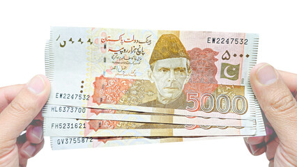 Pakistan 5000 Rupee Currency Note bill PKR