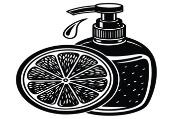 Citrus Burst Refreshing Sanitizer with Grapefruit Essence for Clean Hands and a Zesty Aroma in a Sleek Bottle