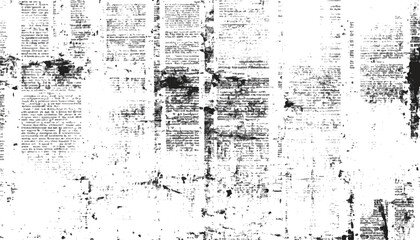 Vintage old newspapers texture. Newspaper with old grunge vintage unreadable paper texture background. 