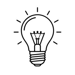 Innovate with a bright idea bulb icon design for your next project with inspiration!