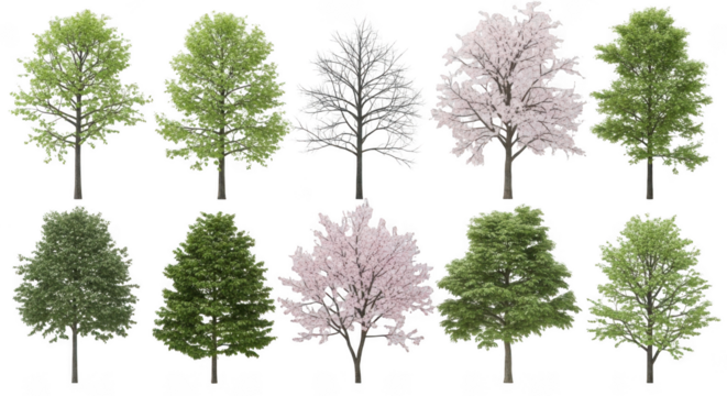 Tree isolated on transparent background