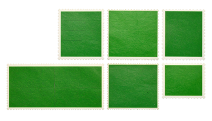 Green rectangular shapes of varying sizes with white borders arranged against a black background