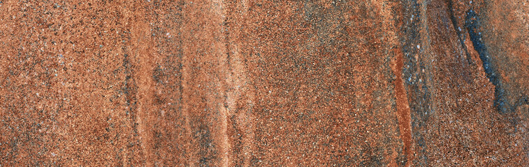 Modern Brown limestone texture background in white light polished empty wall paper. luxury Brown concrete stone table top desk view concept grunge seamless, Rustic marble slab.