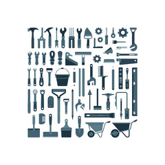 Kitchen utensils and tools vector illustration design
